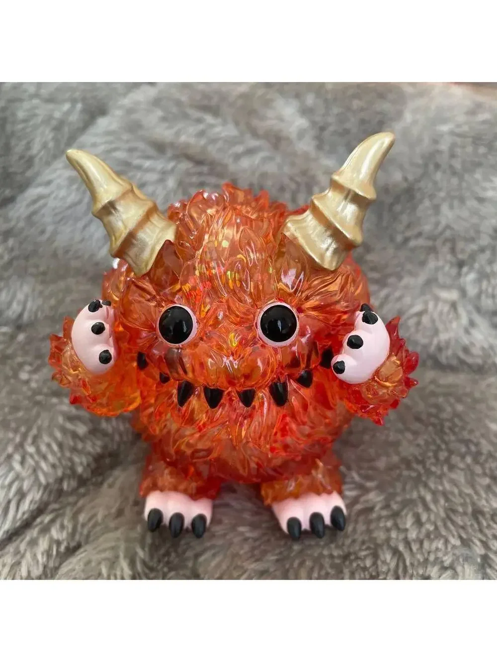 Pop Mart x Instinctoy Monster Fluffy Joyful Life Series FLAMES figure